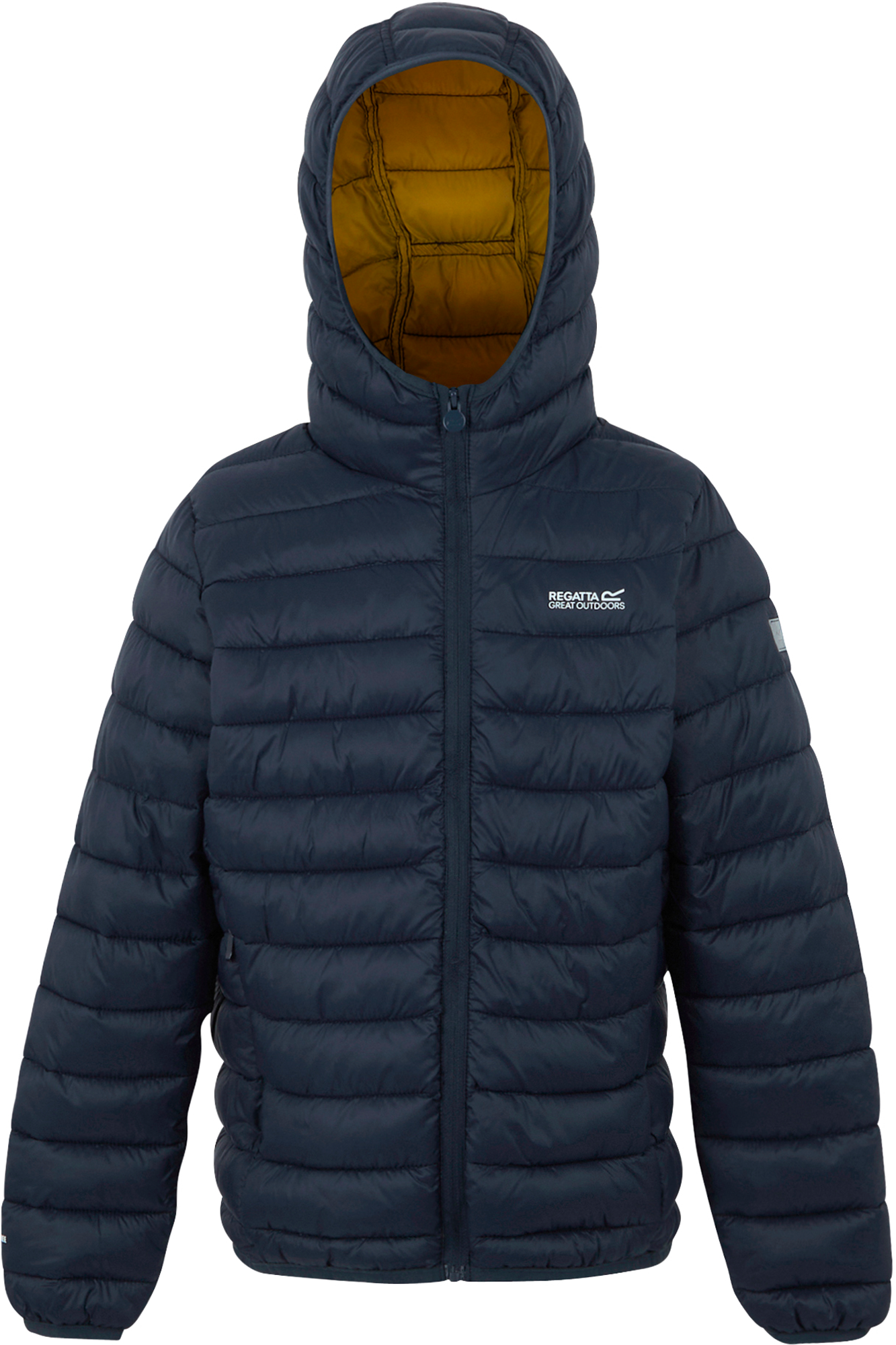 Regatta Marizion Kinder Baffle-Jacke mit Kapuze dunkelblau 116 - Kinderjacken