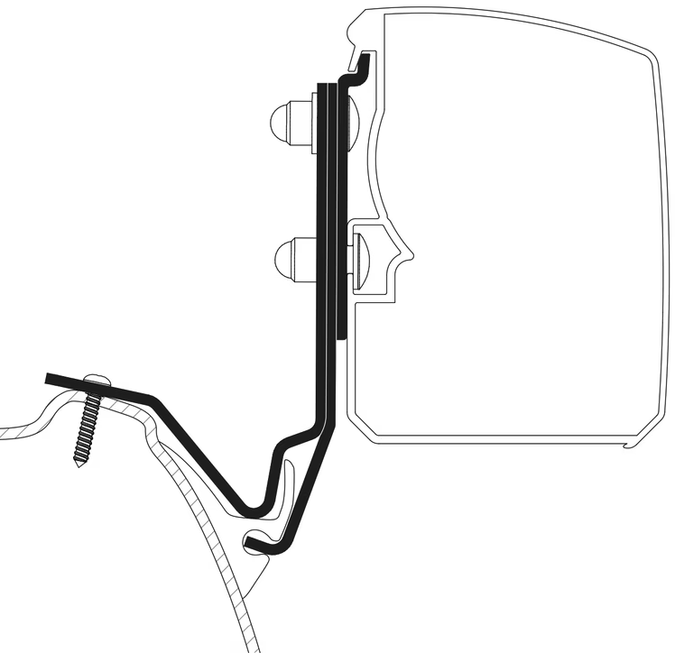 Thule Markisenadapter für Kepler One / Five / Six für Markise Thule