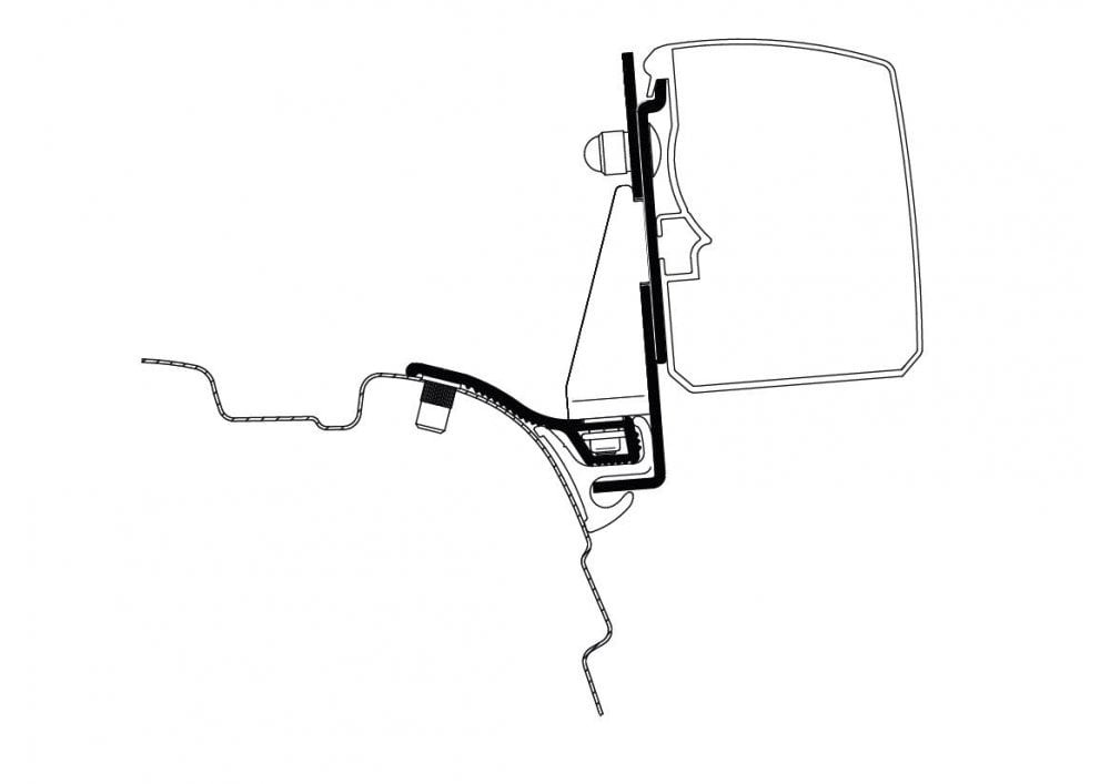 Thule Adapter T 3200 VW T5/T6 Minivan Multi Rail
