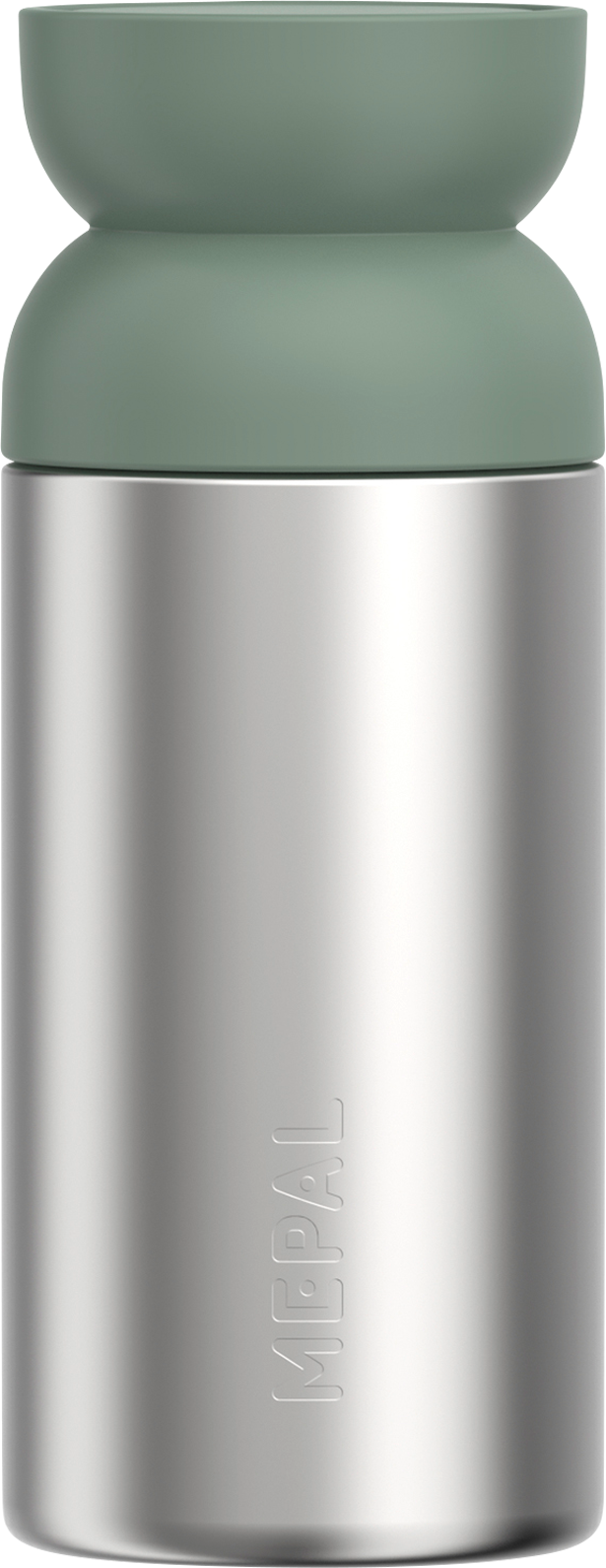 Mepal Ellipse Thermo-Kaffeebecher aus recyceltem Edelstahl und auslaufsicher 350 ml nordic sage - Isolierbecher