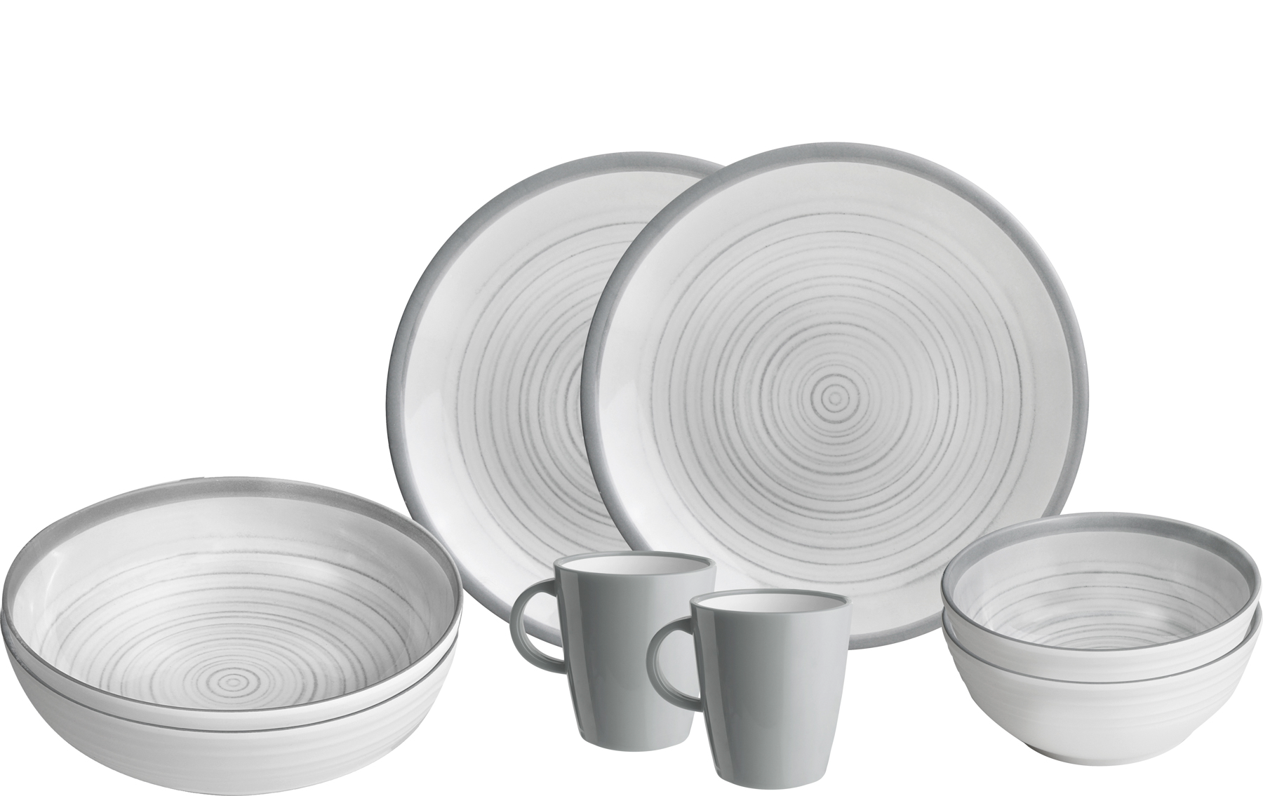 Brunner Tete-a-Tete Bellagio Geschirr-Set 8-tlg. für 2