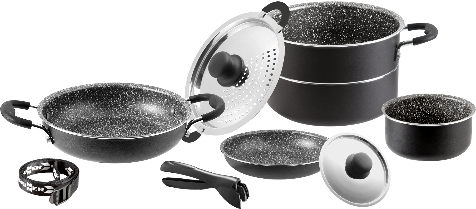 Brunner Pirate Topfset Aluminium 8-teilig Ø 20 cm - Kochgeschirr-Sets