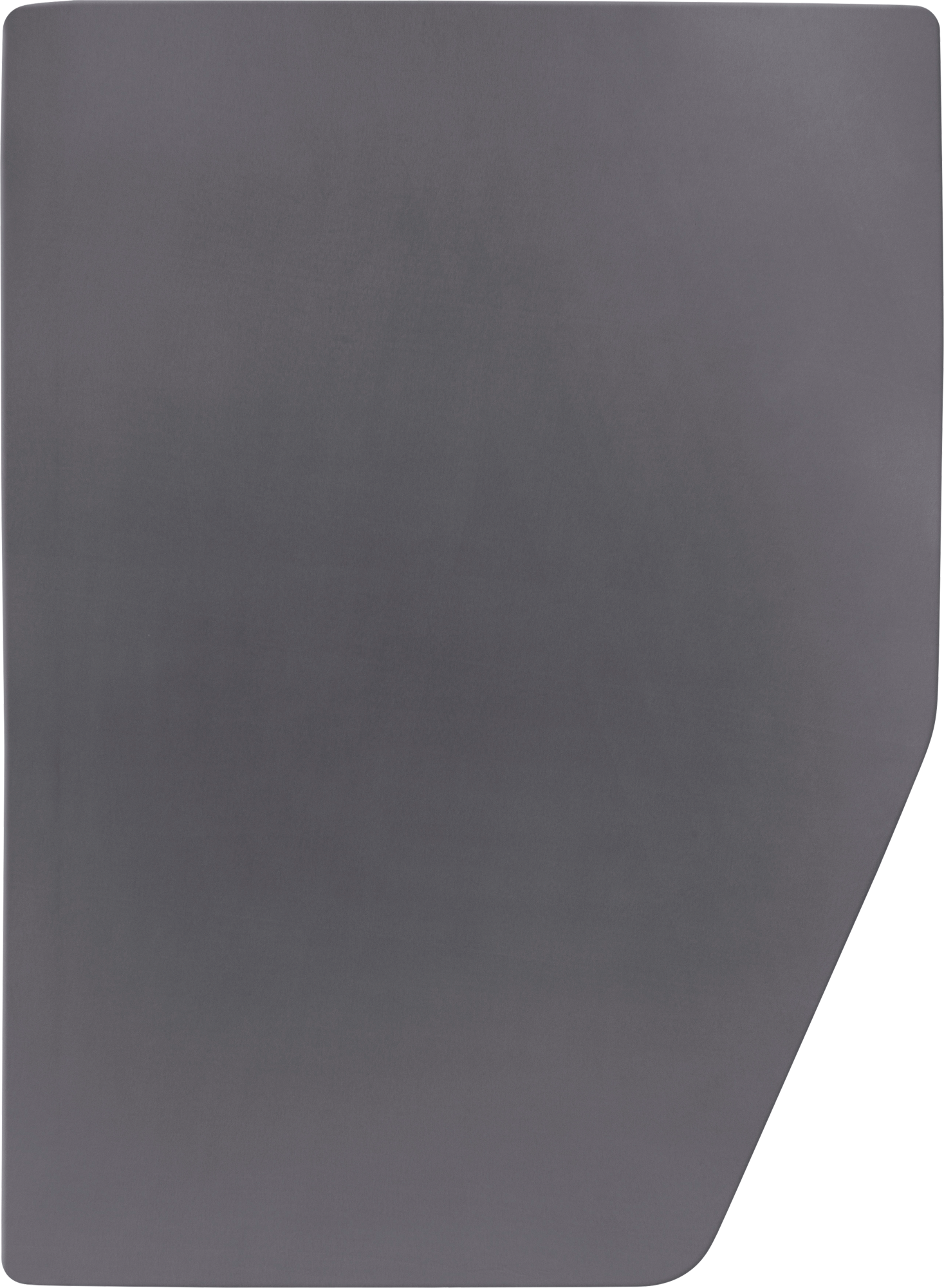Walra Spannbetttuch Jersey stretch Multifit Anthrazit für Französisches Bett rechte Ecke - Spannbetttücher & Bettwäsche