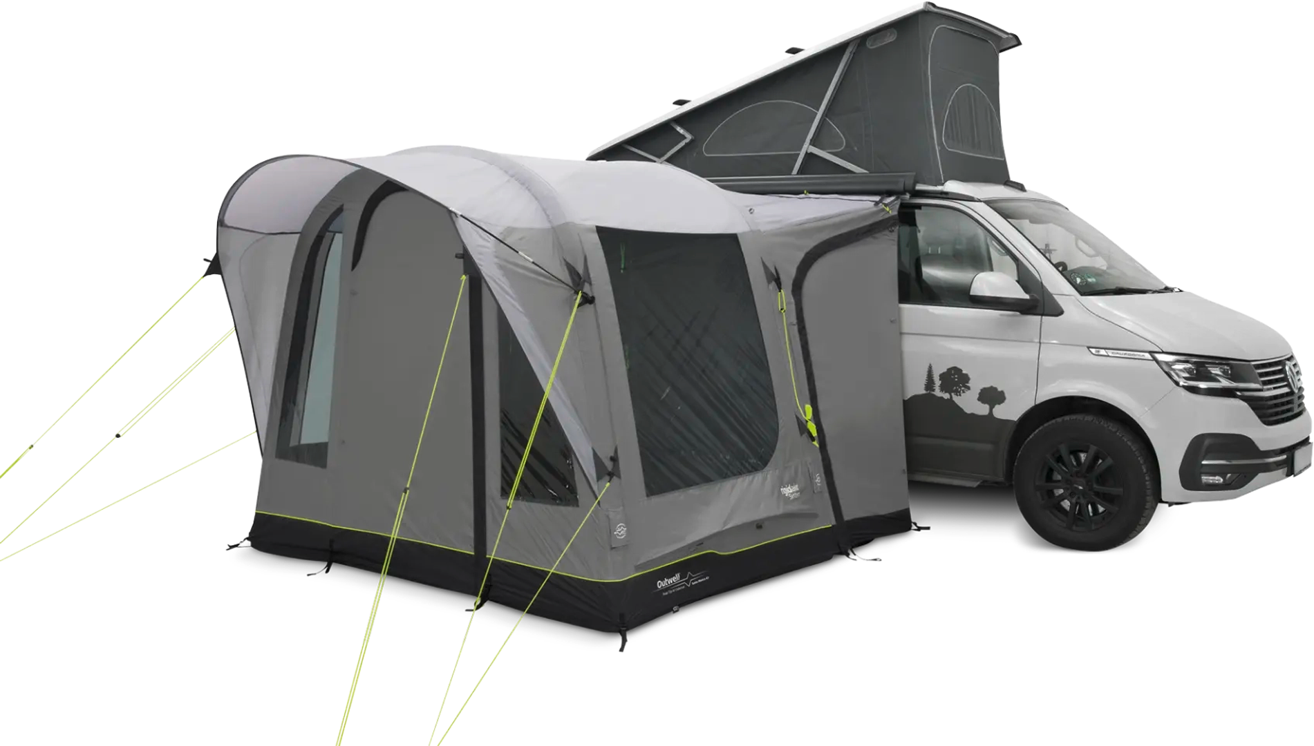 Outwell Santa Monica Air aufblasbares freistehendes Busvorzelt für Vans 175–200 cm - Reisemobil- & Busvorzelte
