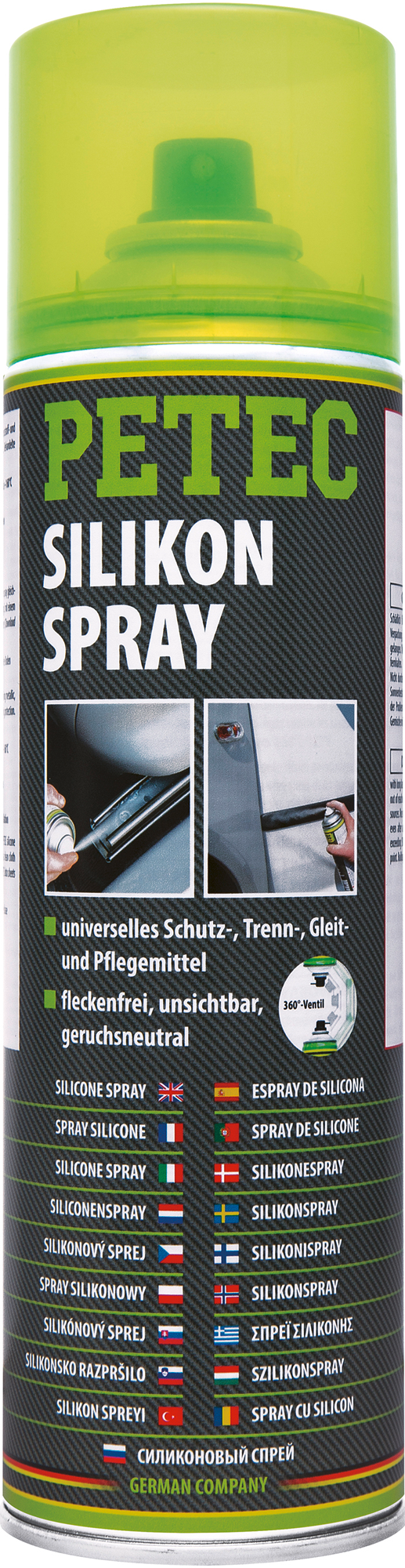 PETEC Silikonspray Pflegespray Transparent 500
