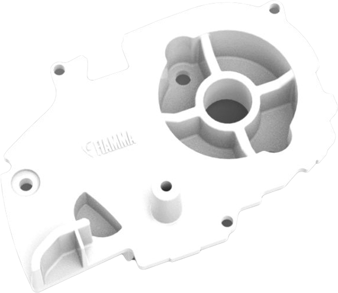 Fiamma Gehäuseverschluss links für Markise F80L 450-600 - Farbe Polar White Fiamma Ersatzteilnummer