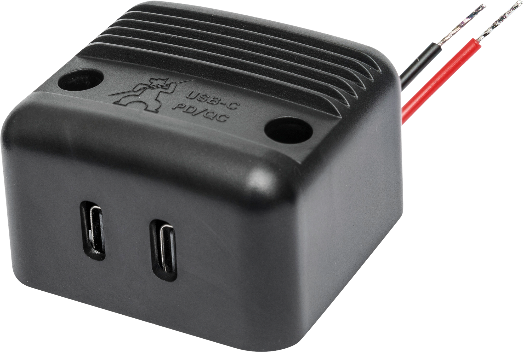ProCar USB-C Doppelsteckdose mit Power Delivery und Quick Charge - 12 / 24 V Adapter & Kupplung