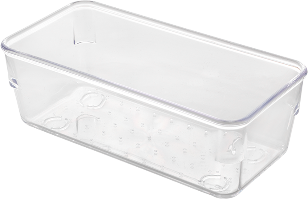 Metaltex Schubladen Organizer / Behälter stapelbar transparent small slim - Ordnungssysteme