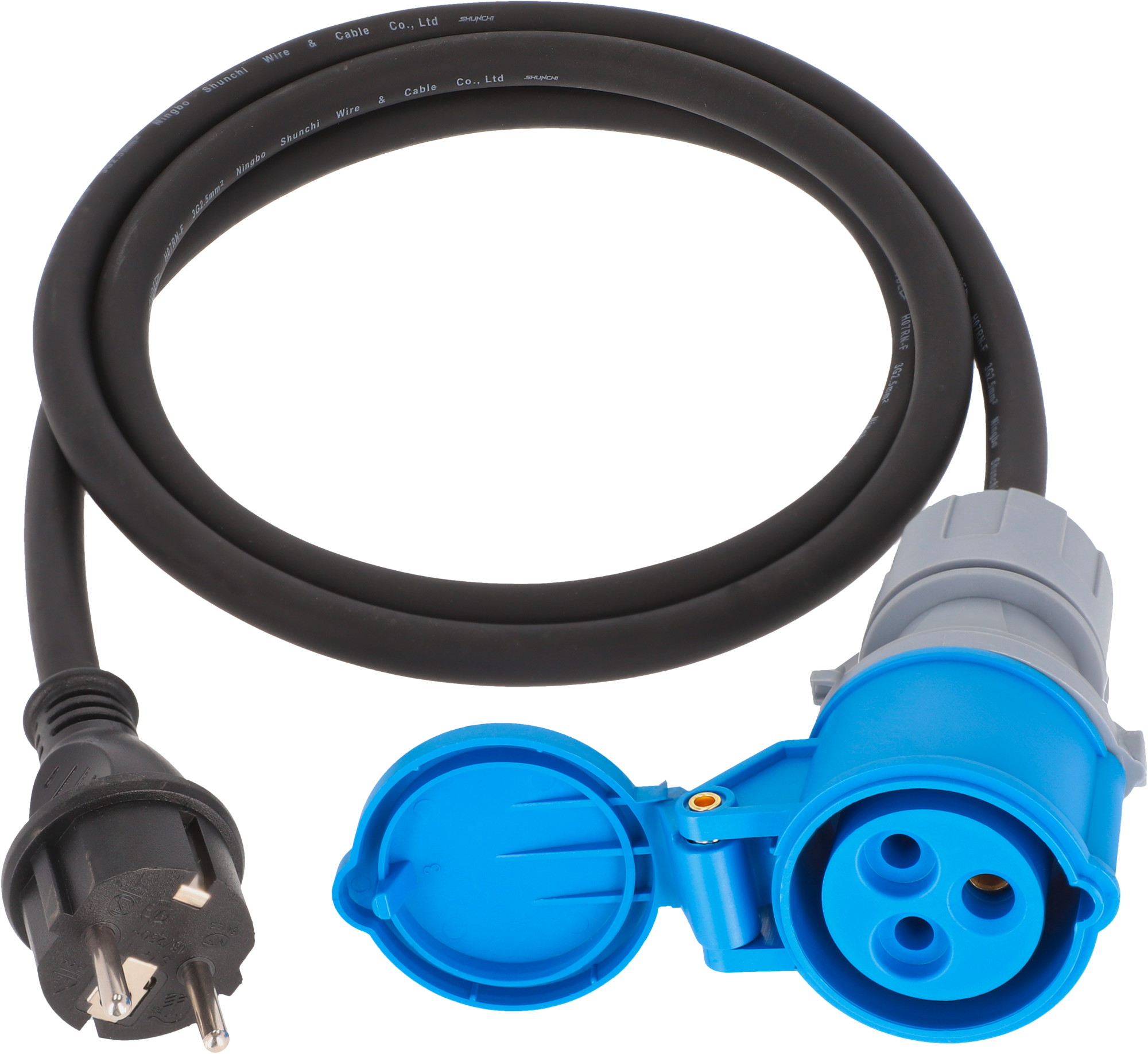 Berger Adapterleitung CEE Kupplung und Schutzkontaktstecker 1,5 m