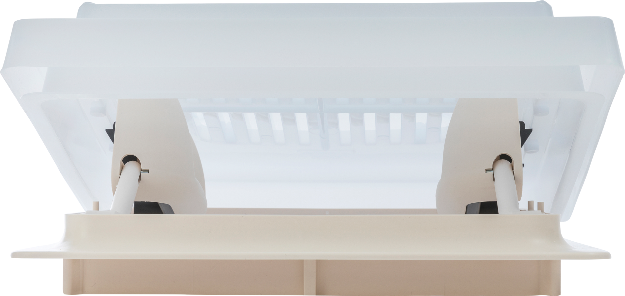 Dachhaube 29 weiß 28x28 mit Verriegelung