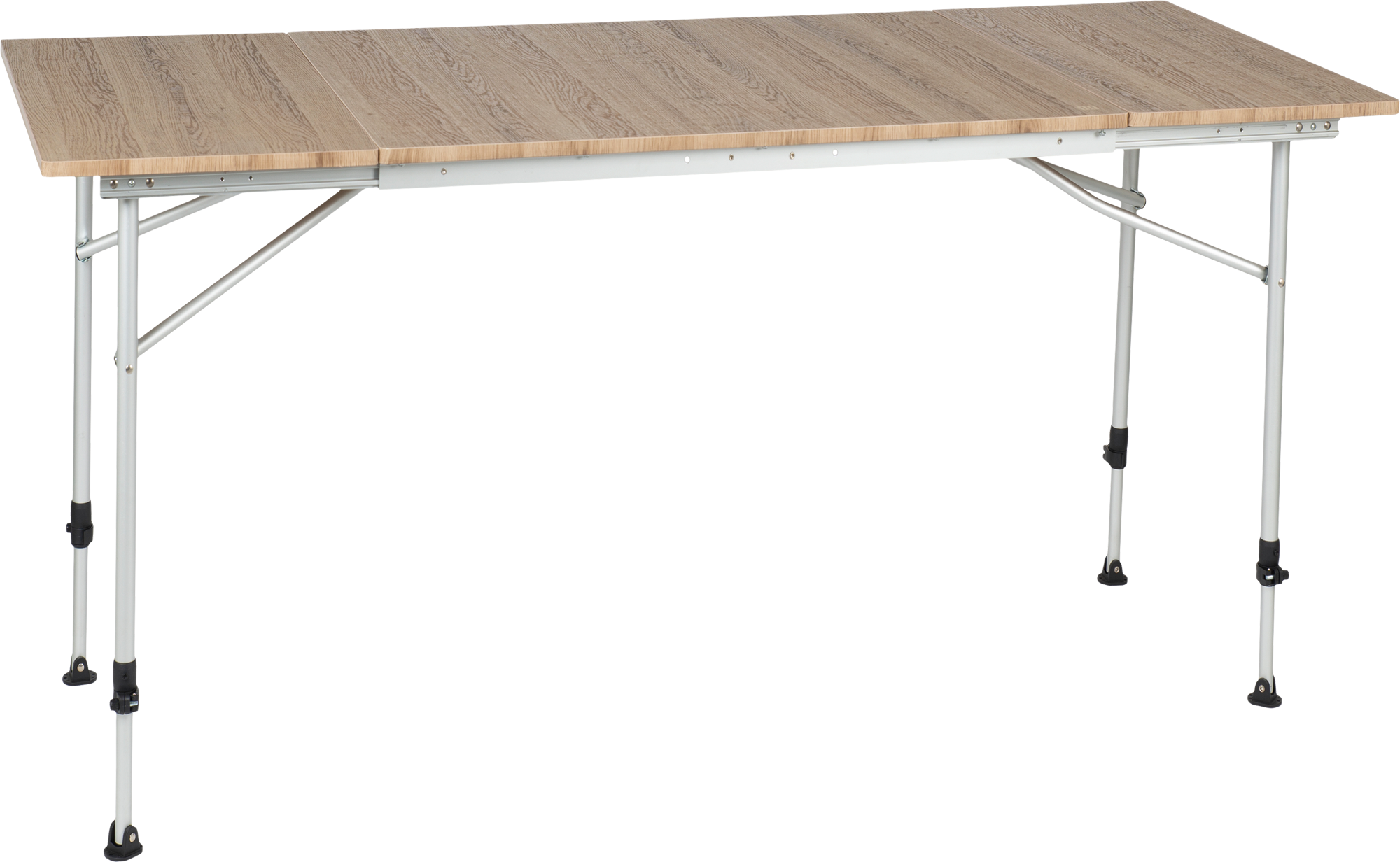 Travellife Sorrento ausziehbarer Tisch braun 80/110/140cm