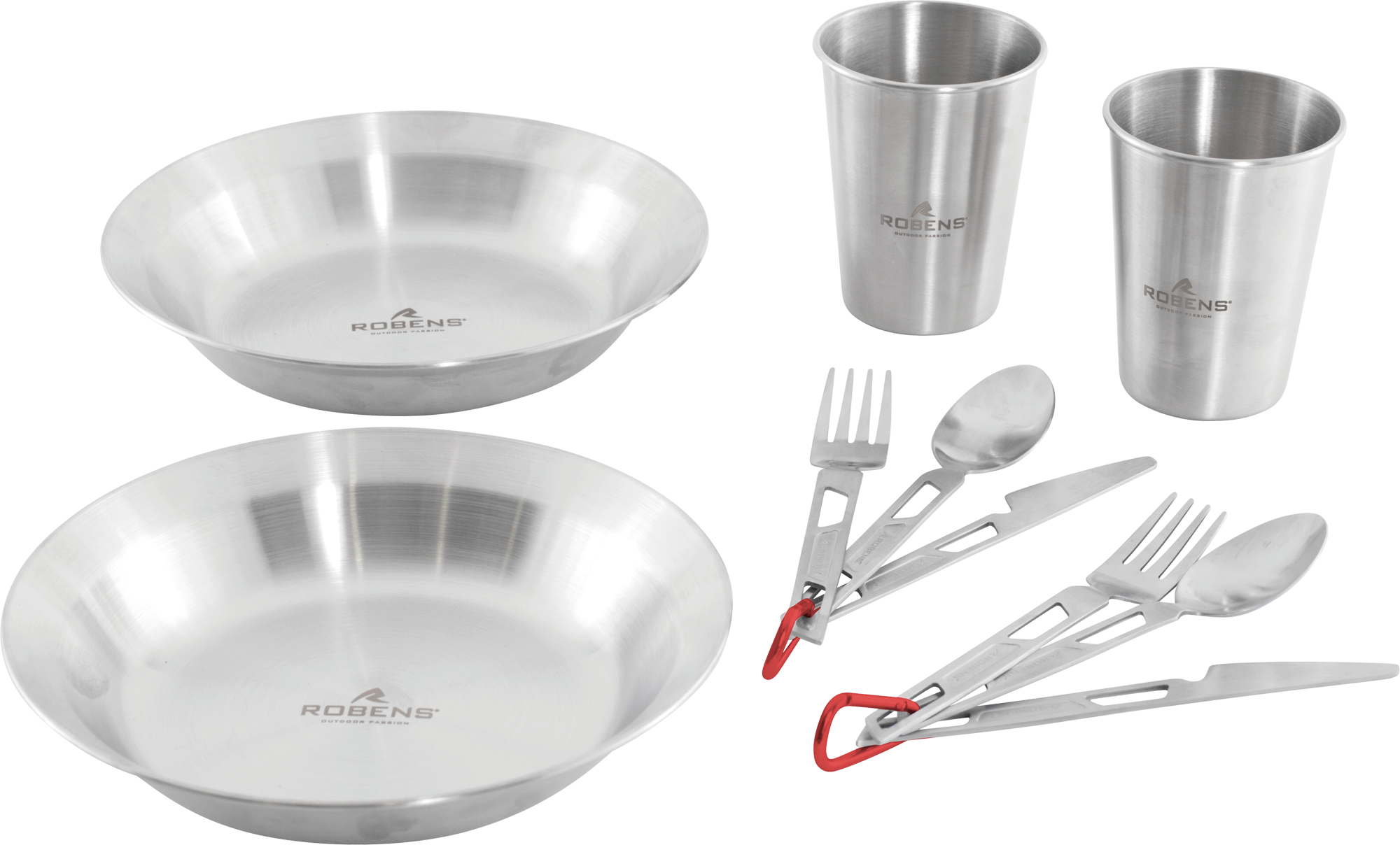 Robens Sierra Steel Meal Geschirr-Set 10-tlg. für 2