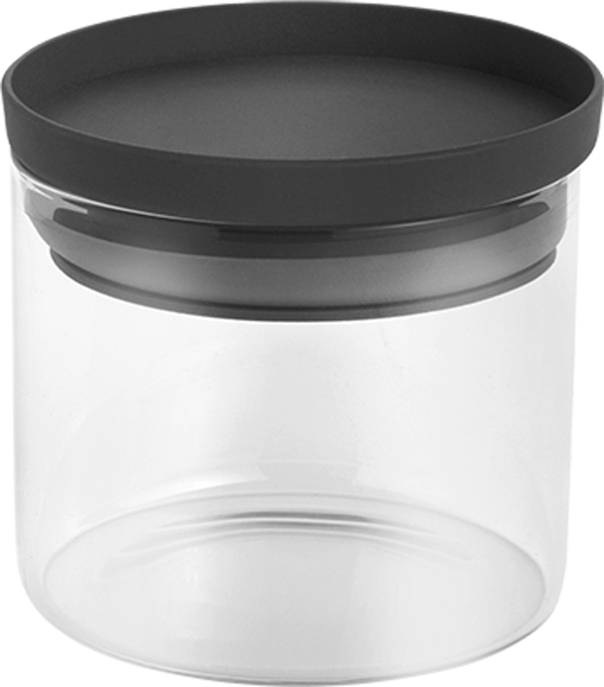 Metaltex Aroma Line Vorratsdosen rund aus Glas mit Silikondeckel