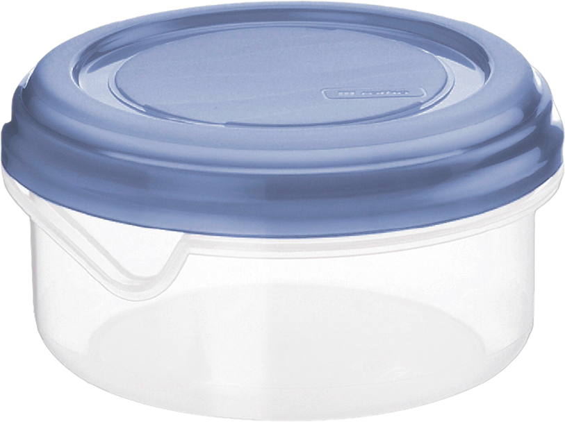 Rotho Kühlschrankdose rund / flach Rondo 0,4 Liter horizon blue