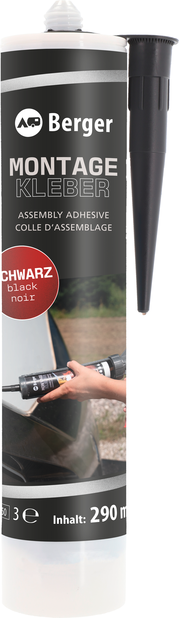 Berger Kleber MS-Polymer Nr. 1-2 schwarz 290 ml