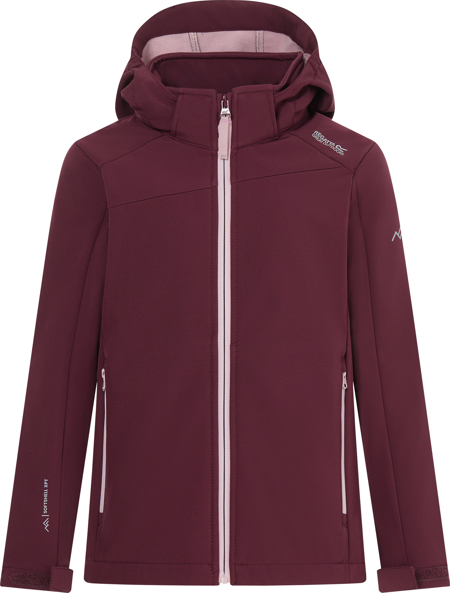 Regatta Haydenbury Kinder Softshelljacke dunkelrot 140 - Kinderjacken