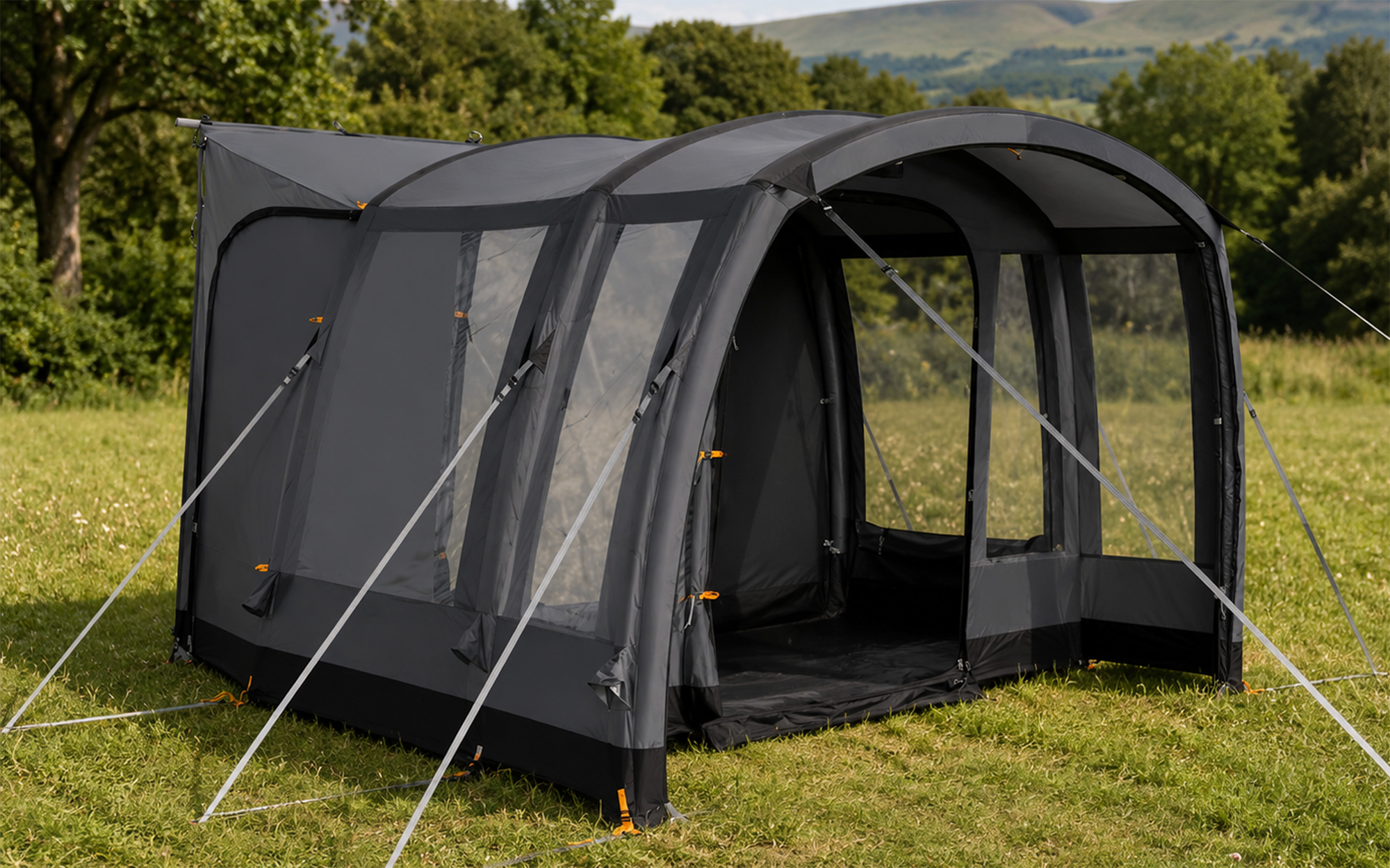 Kampa Traverse Air Mid Kastenwagen- und Campervanvorzelt 180 – 210 cm Anbauhöhe - Aufblasbare Vorzelte