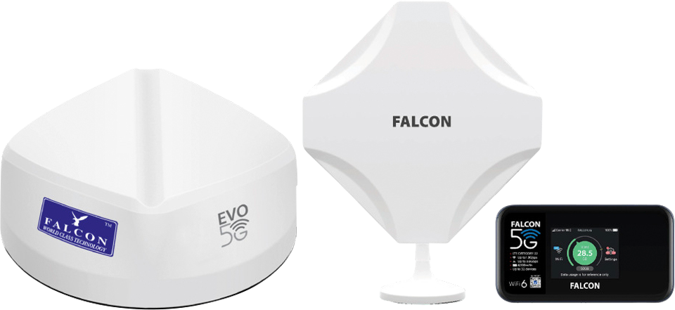 Falcon EVO 5G Flex LTE Dachantenne und Fensterantenne mit mobilem