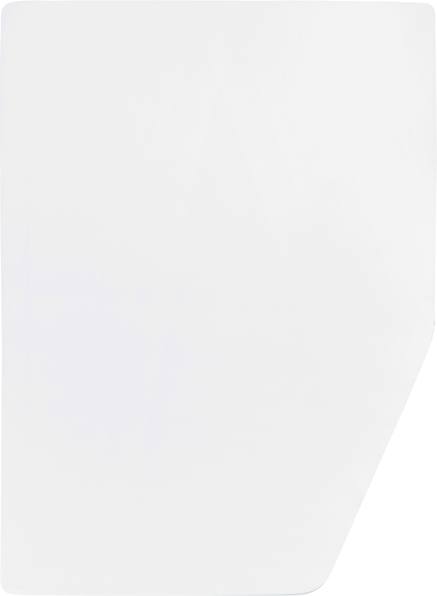 Walra Spannbetttuch Jersey stretch Multifit Weiß für Französisches Bett rechte Ecke - Spannbetttücher & Bettwäsche