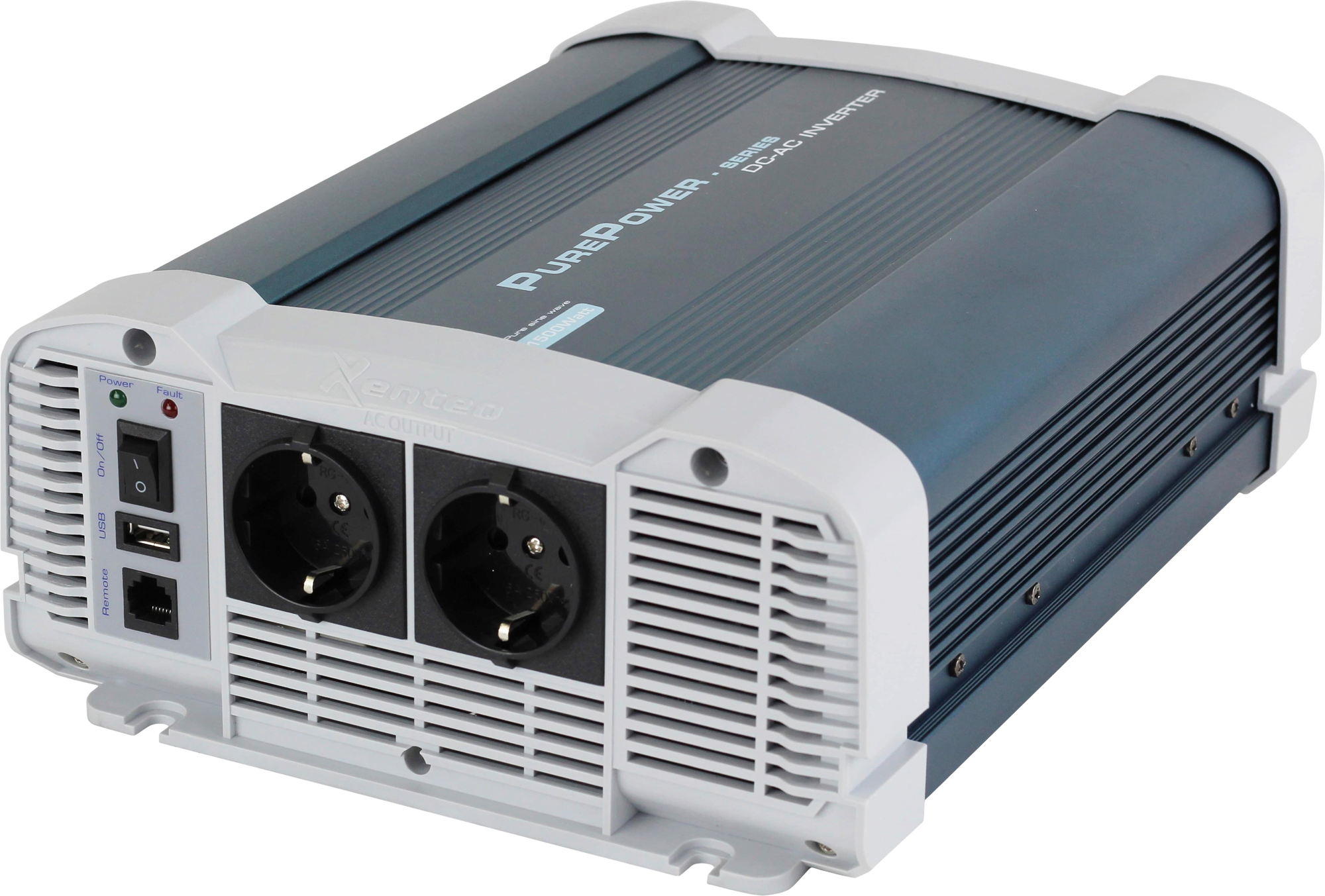 Xenteq PurePower Wechselrichter 12 V DC - 230 V AC 1500 Watt reine Sinuswelle mit App-Funktion - Wechselrichter & Spannungswandler