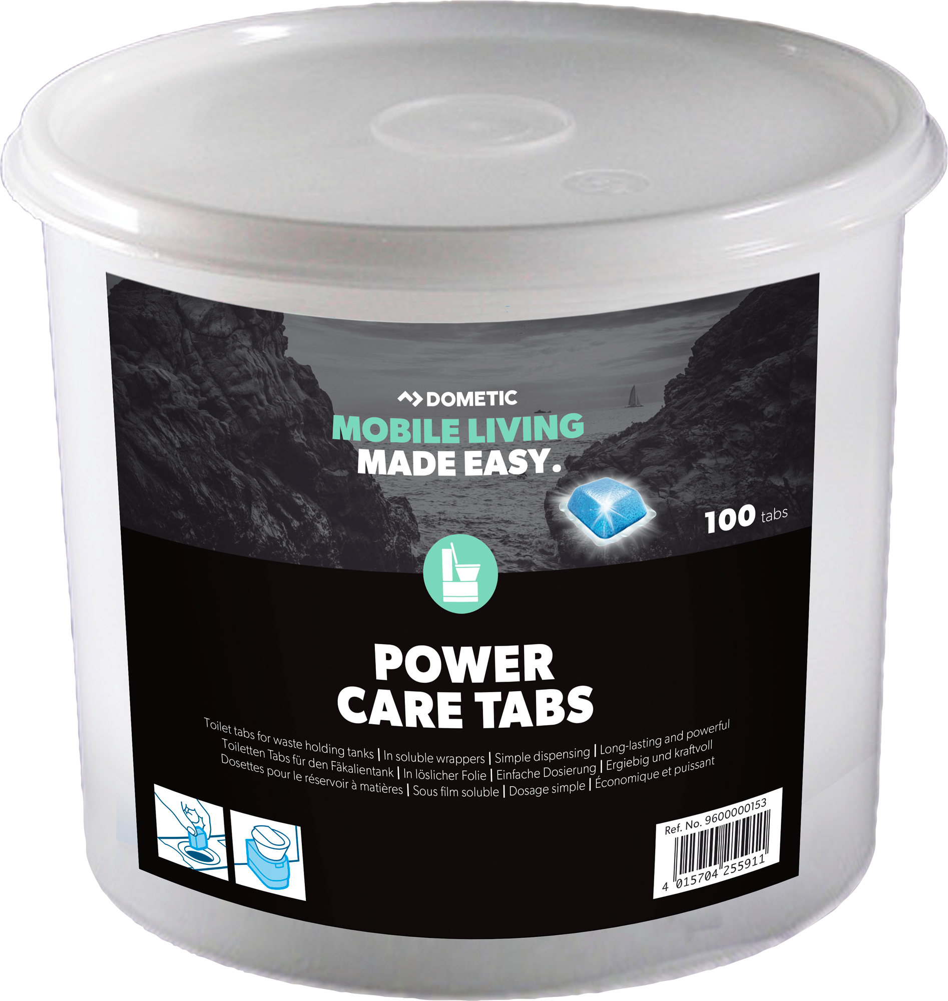 Dometic PowerCare Tabs 100 Stück im Eimer