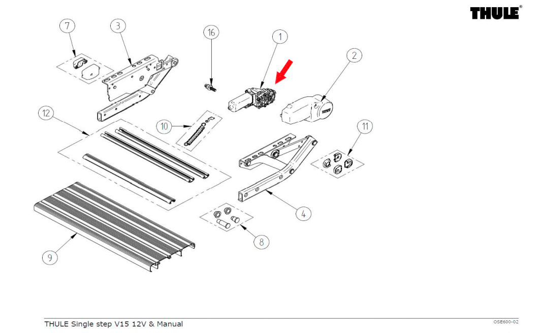 Thule Motor pasend zu Single Step V10 /