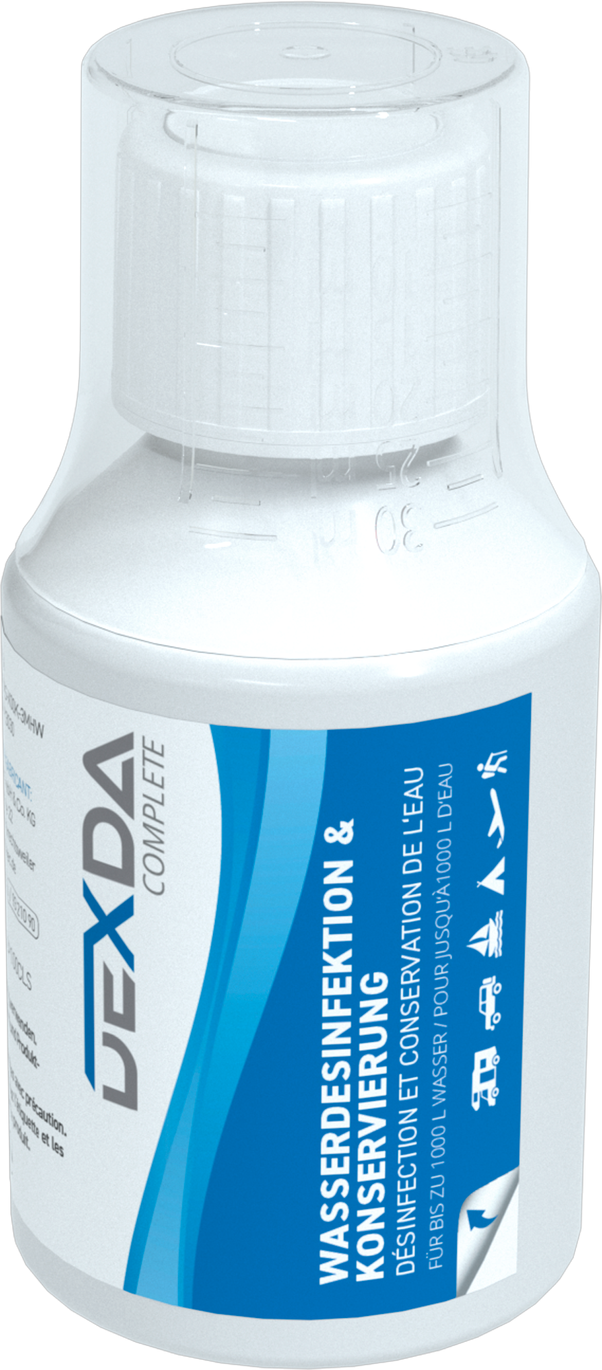 WM aquatec DEXDA Complete Wasserdesinfektion und Konservierung 100 ml - Wassertankentkeimung & -reinigung