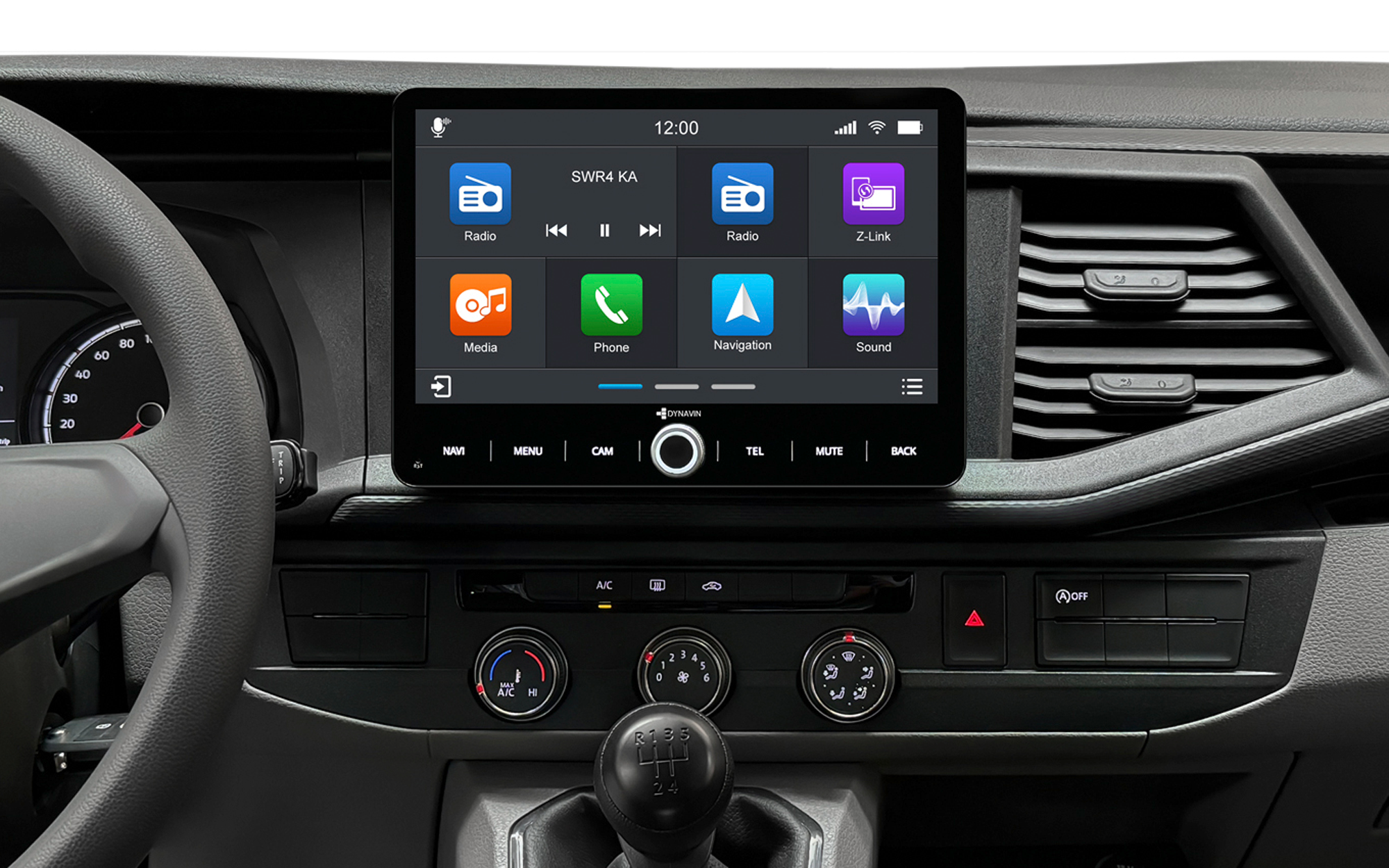 Dynavin D9-V10W2 Premium 10,1-Zoll Android Navigationssystem für VW T6.1 und Golf