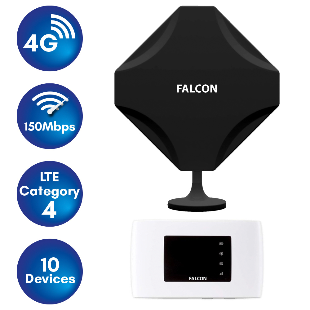 Falcon DIY 4G LTE tragbare Internet Fensterantenne inkl. mobilen 150 Mbit