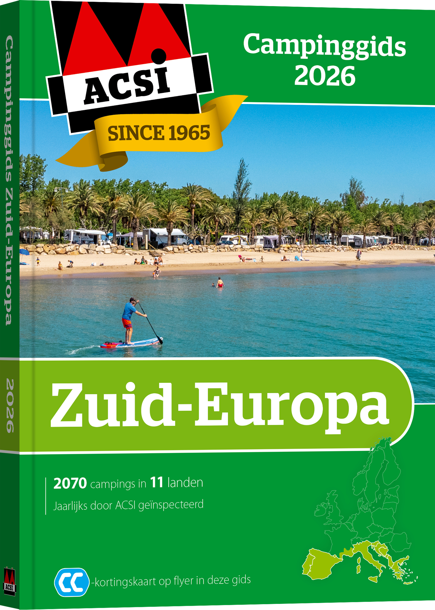 ACSI Campingführer Südeuropa 2026 inklusive CampingCard Ermäßigungskarte Sprache