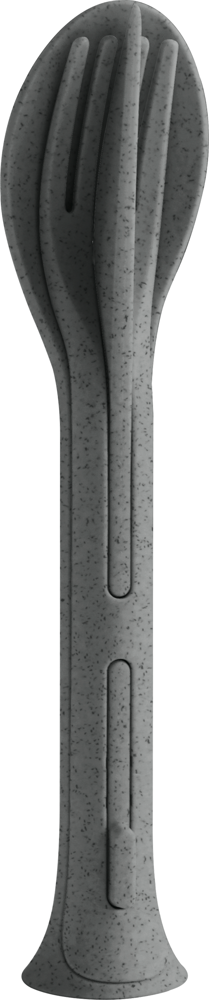 Koziol Besteck-Set 3-teilig KLIKK POCKET nature ash grey