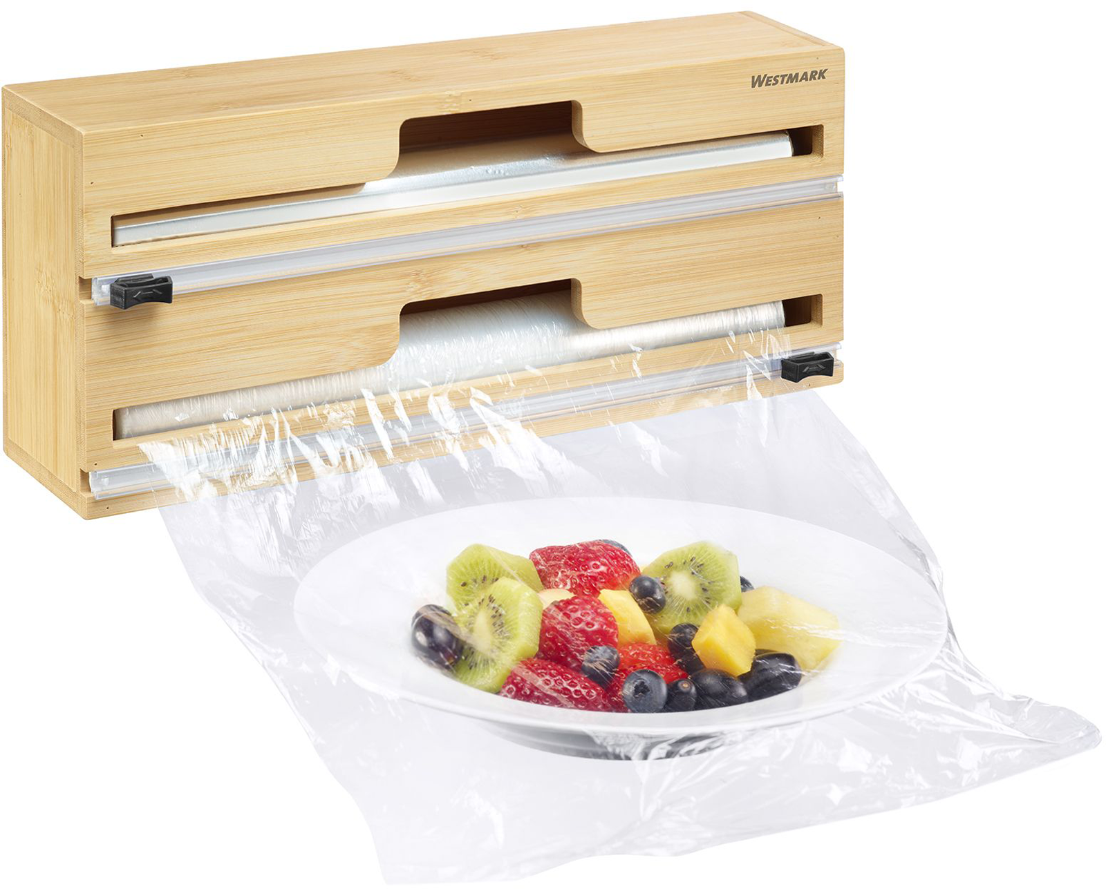 Westmark Folienspender aus Bambus mit