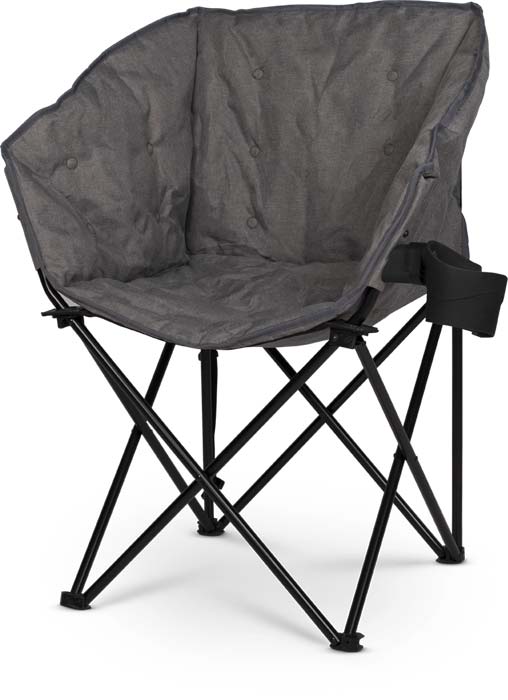 Kampa Tubb Chair Camping-Faltstuhl gepolstert bis 120 kg grau - Faltstühle