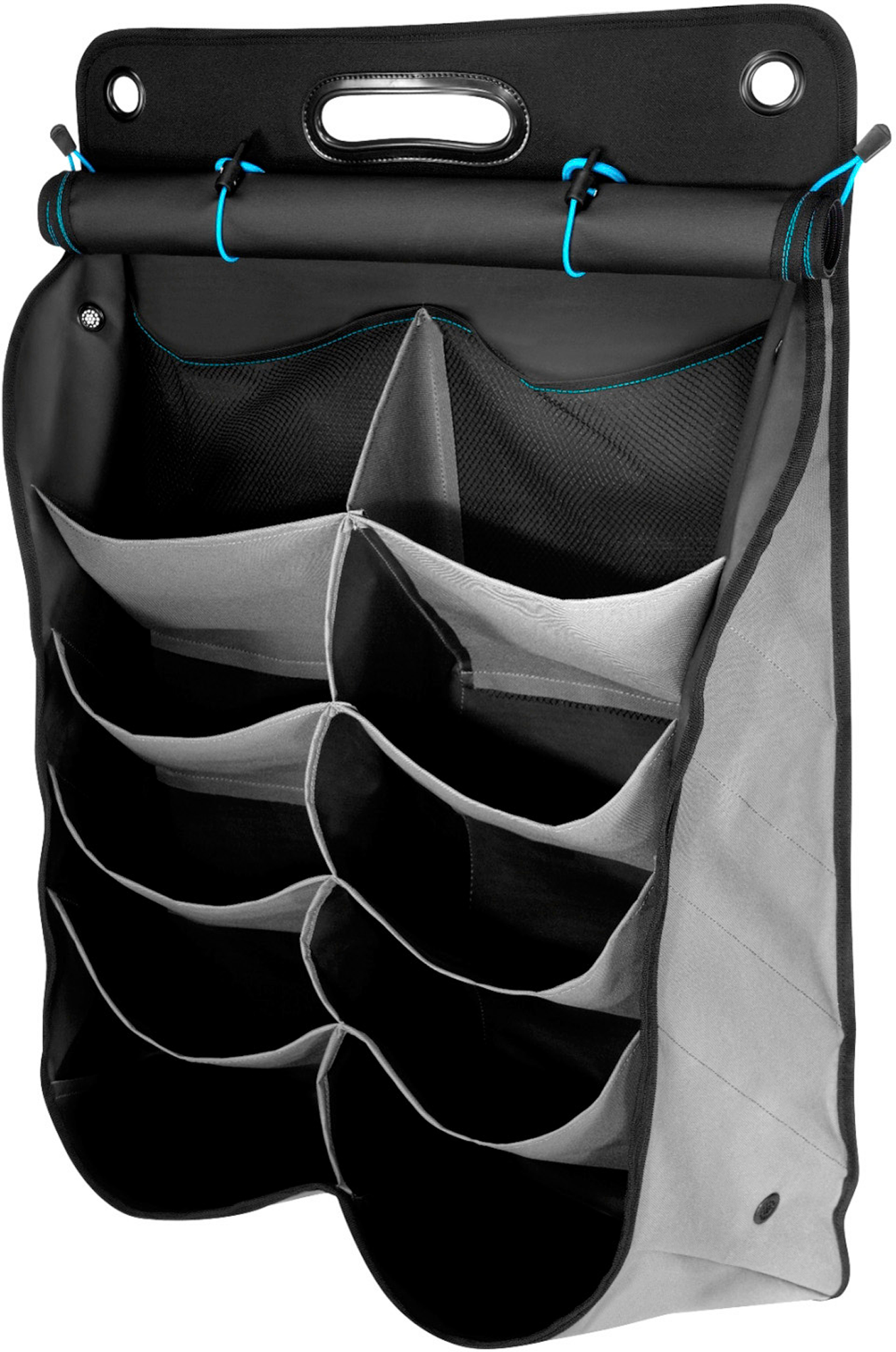 Thule Schuhorganizer mit 10 Schuhtaschen für Wohnmobil und Caravan schwarz/grau - Ordnungssysteme