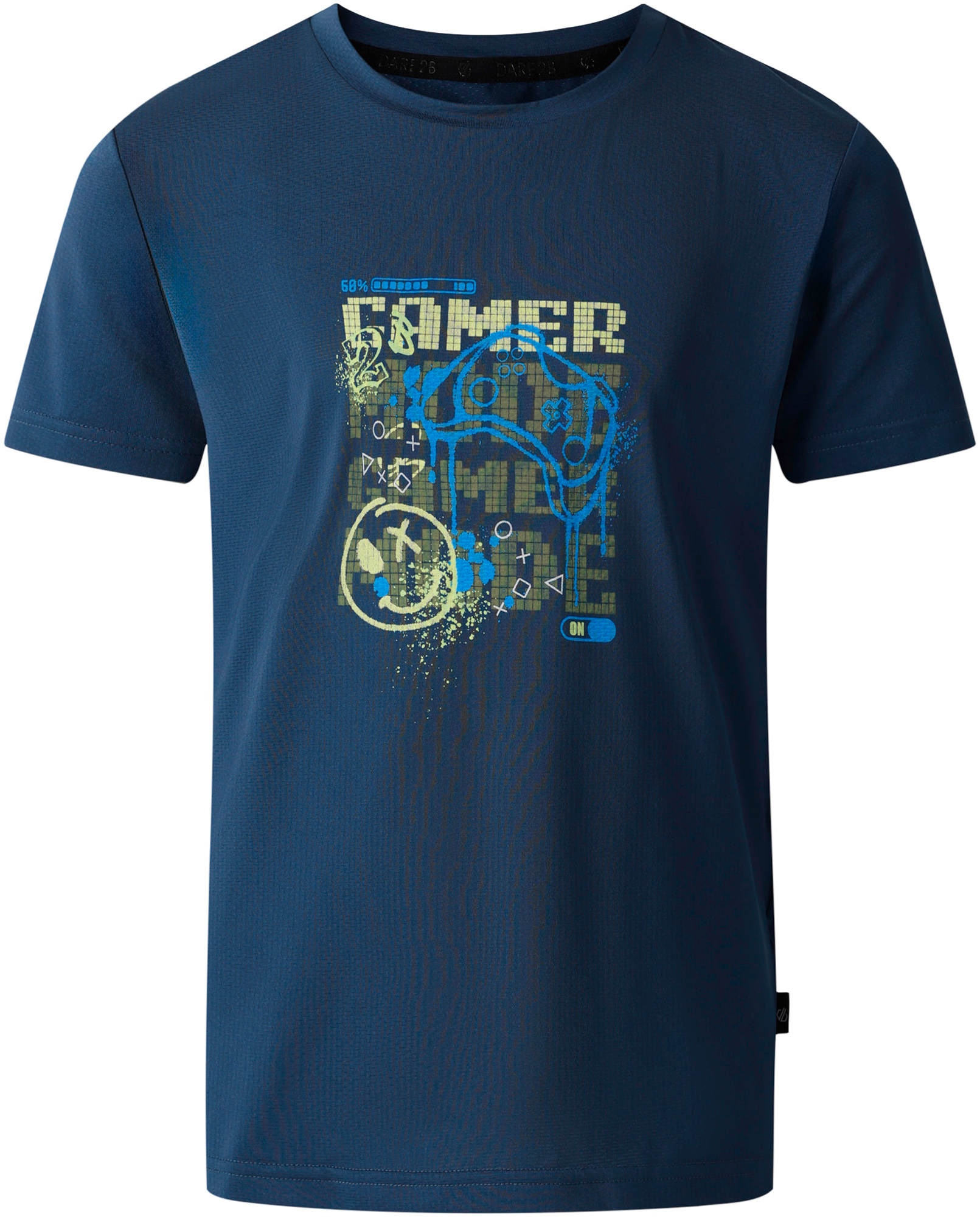 Dare2b Amuse II Kinder T-Shirt blau 116 - Kinder T-Shirts & -hemden von Dare 2b
