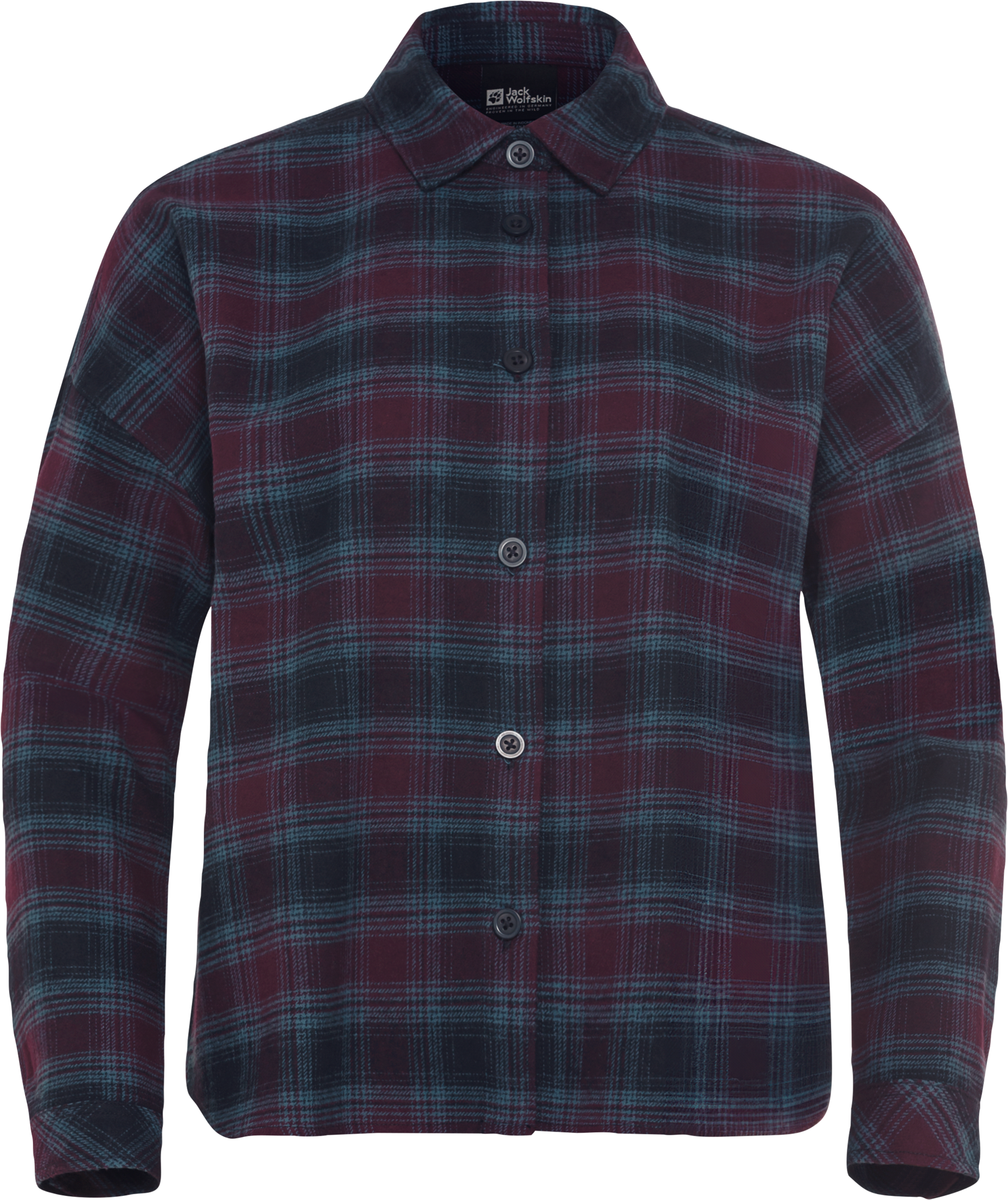 Jack Wolfskin Baja Flannel Shirt Damen Flanellhemd