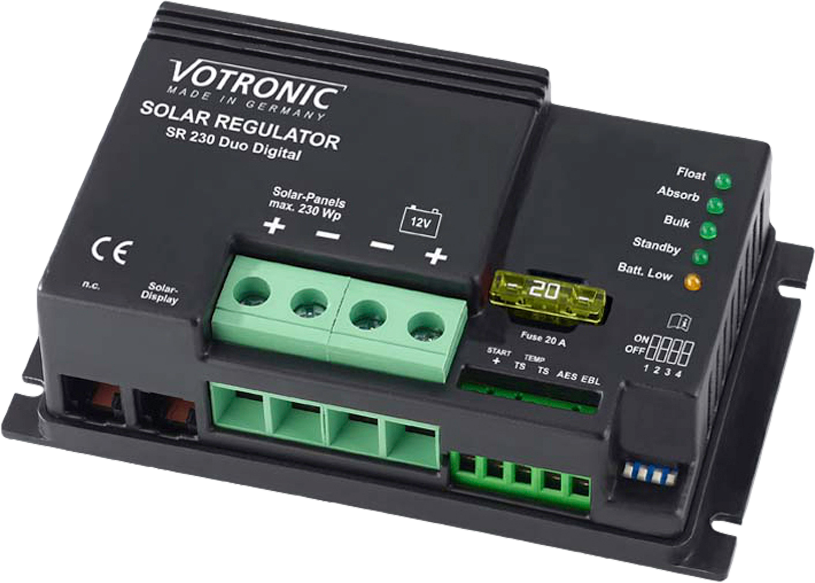 Votronic Solar-Regler SR 230 Duo Digital Normal - Solar-Laderegler
