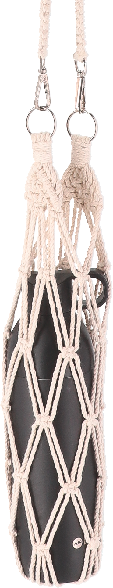 Camplife Makramee Flaschenhalter mit Karabiner für 1 Liter