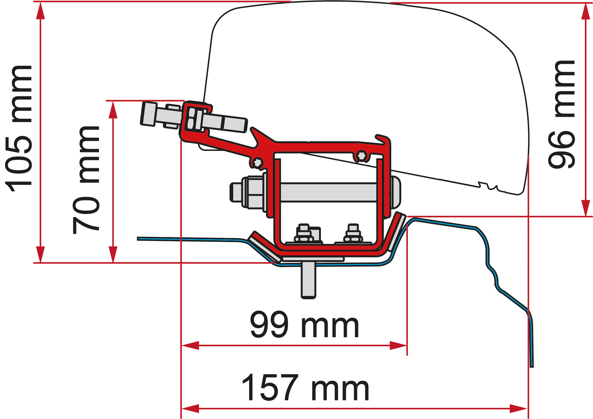 Fiamma Markisenadapter-Kit Renault Trafic