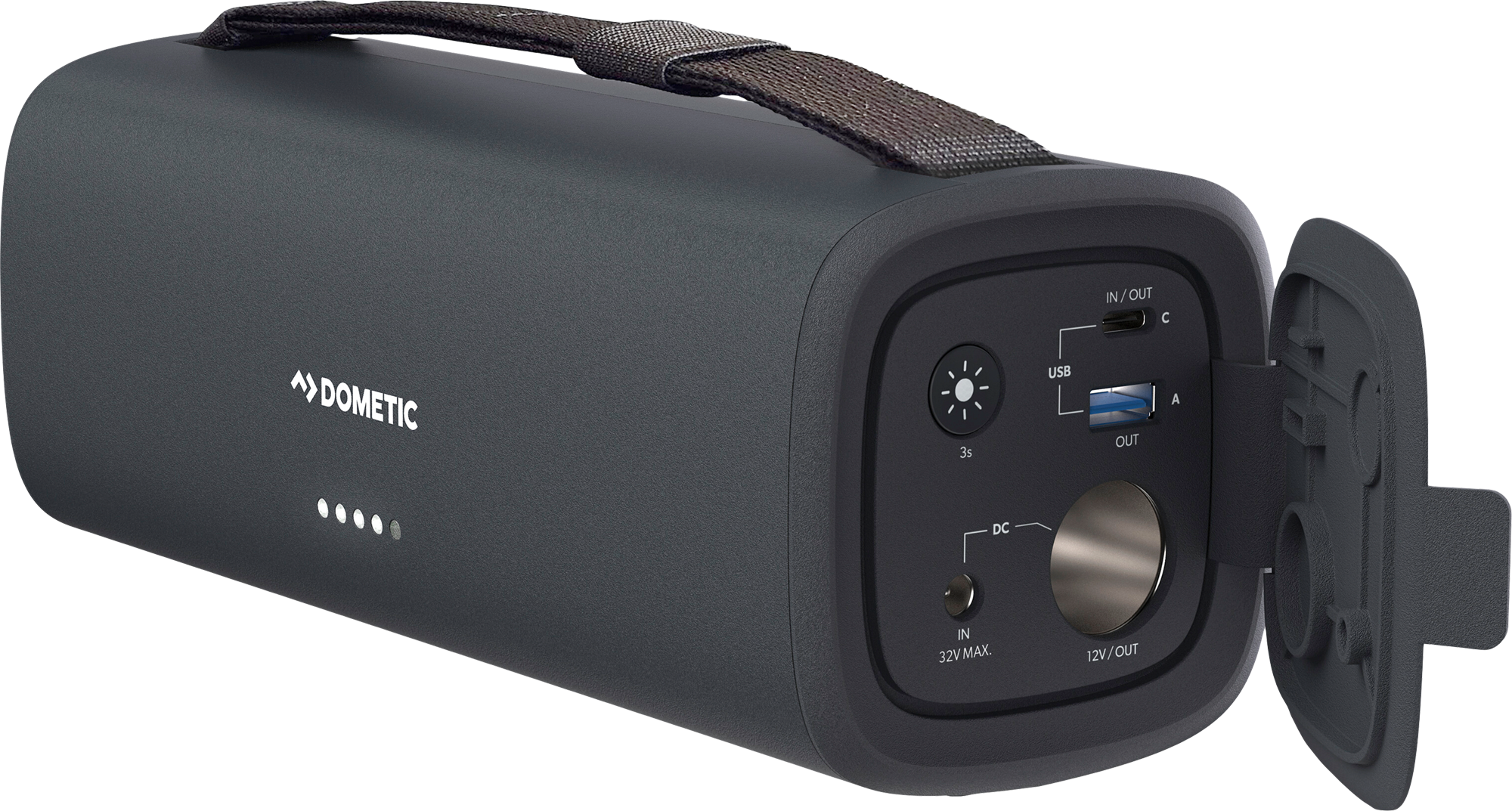 Dometic Tragbare LiFePO4 Batterie PLB15 mit Leuchte 15