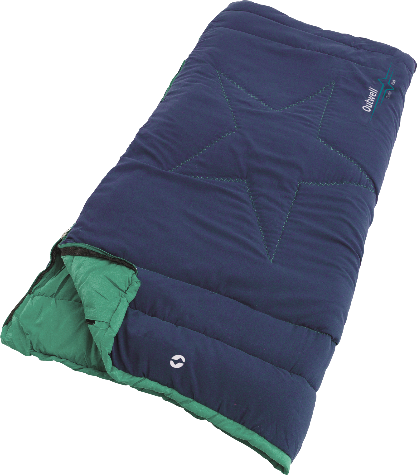 Outwell Schlafsack Champ Kids Ocean Blue Kinderschlafsack 150 x 70cm - Schlafsäcke
