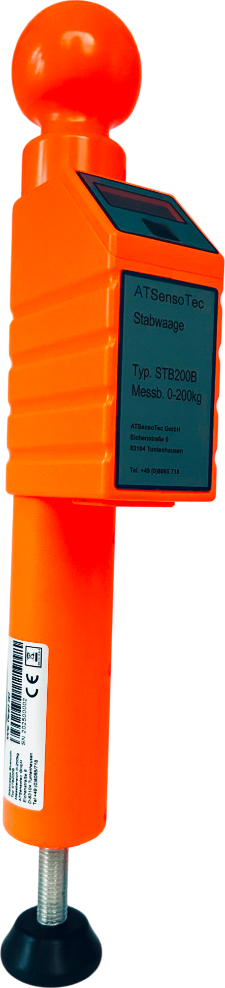 ATSensoTec STB 200 B digitale Stützlastwaage mit Bluetooth bis 200 kg Messbereich