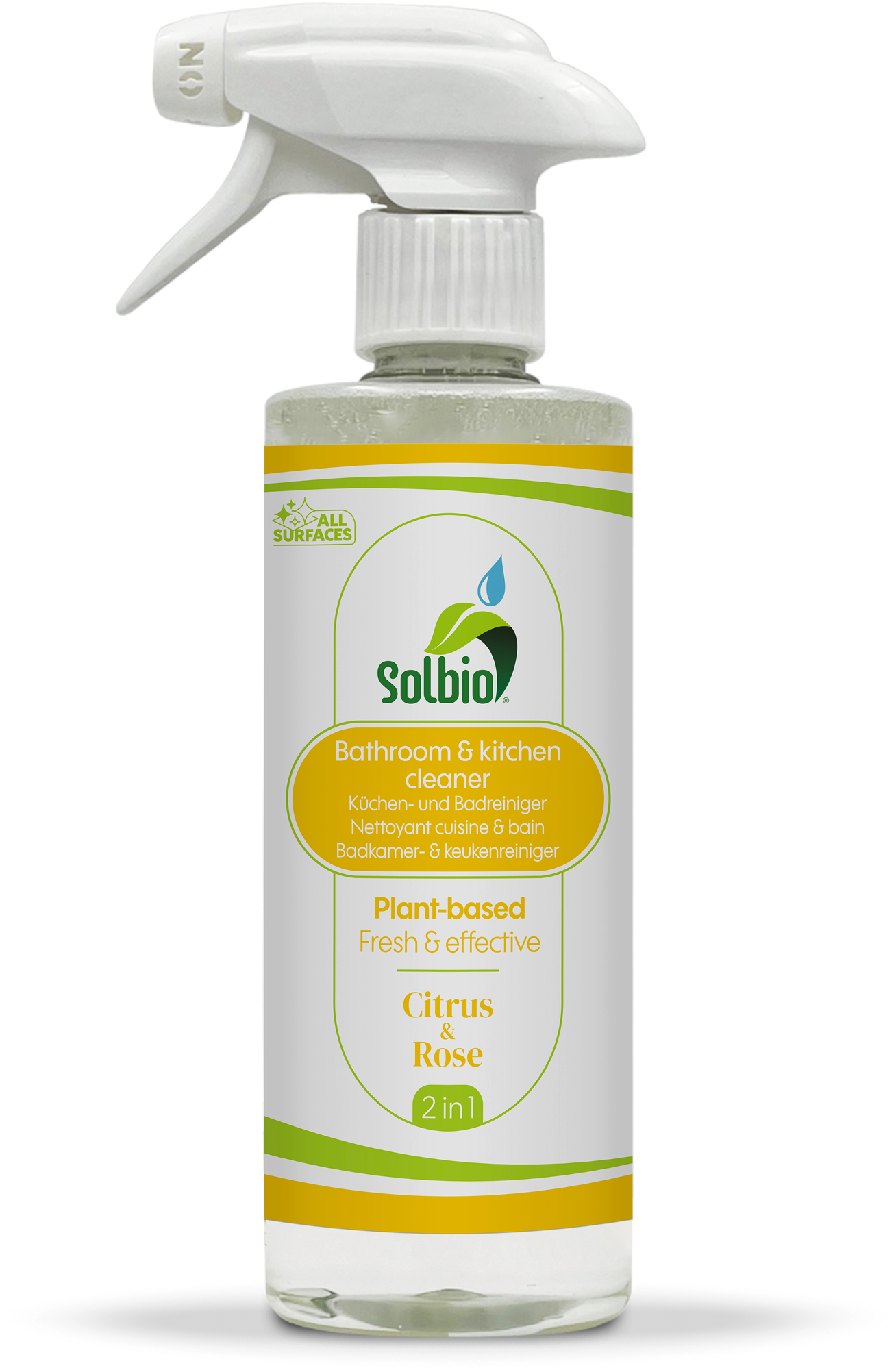 Solbio Bad- und Küchenreiniger Reinigungsspray pflanzliche Formel 500