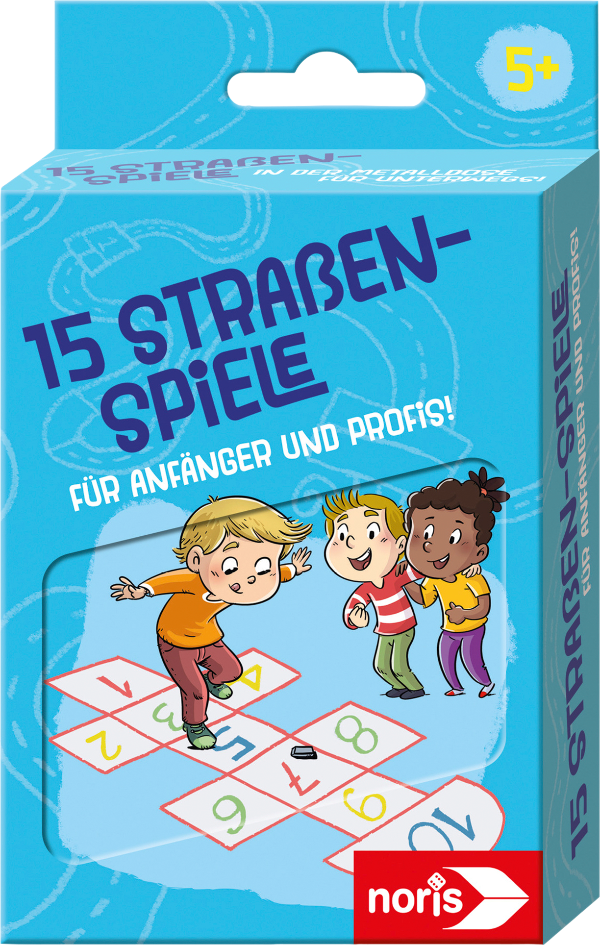 Noris 15 Straßenspiele mit 4 Kreiden und