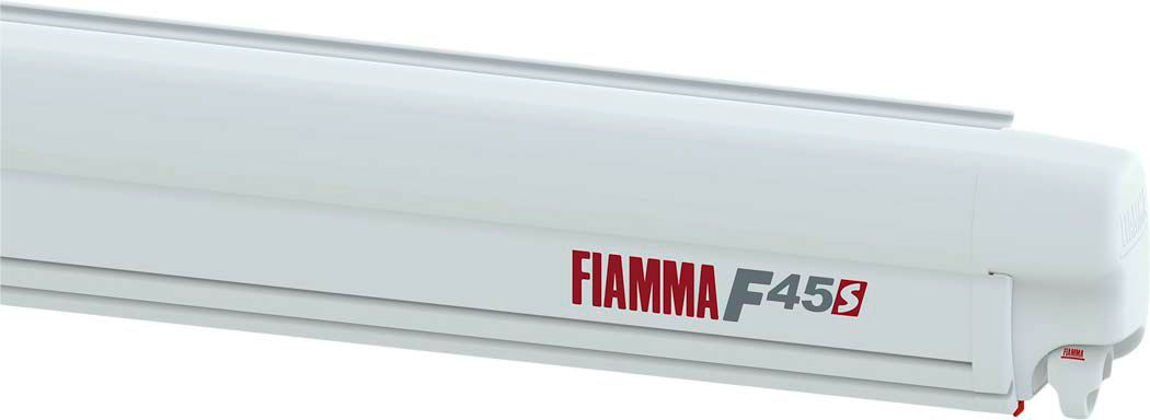 Fiamma F45s 450 Wandmarkise Gehäusefarbe Polar White Tuchfarbe Royal Grey 450 cm