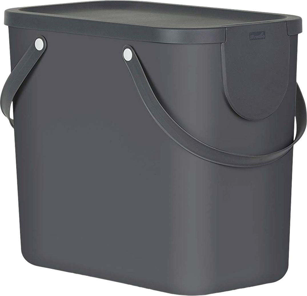 Rotho Recycling Müllsystem Albula 25 Liter anthrazit - Abfallbehälter