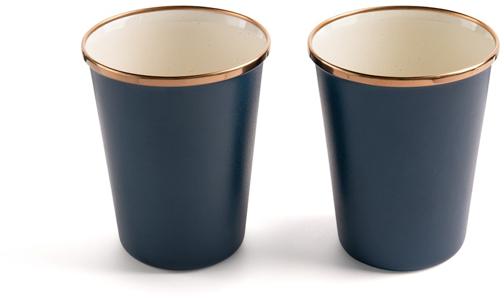 Barebones Enamel 2 Tone emailliertes Trinkbecher Set 2 teilig 500