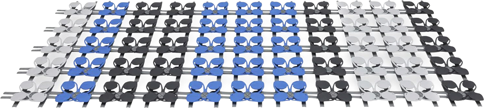 CUBEcamp Schlafsystem Set 44 Elemente 70/80 x