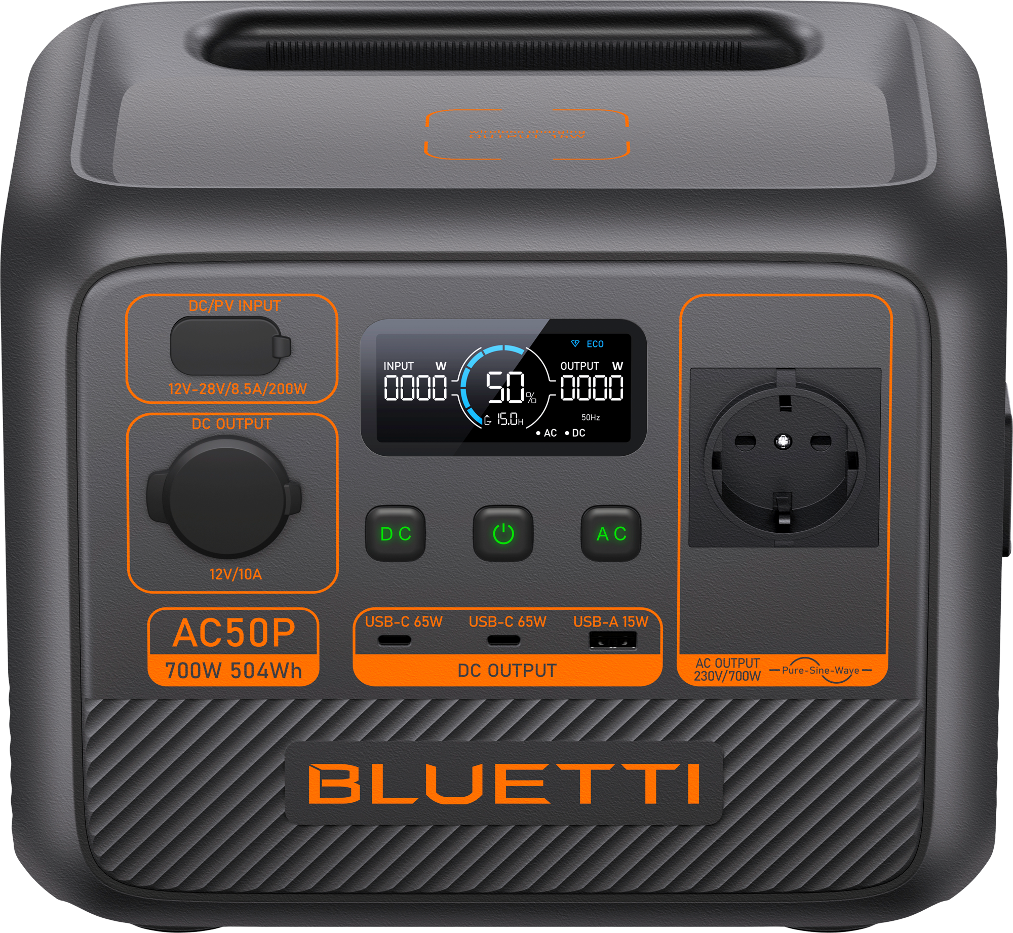 Bluetti AC50P Powerstation 700 W / 504