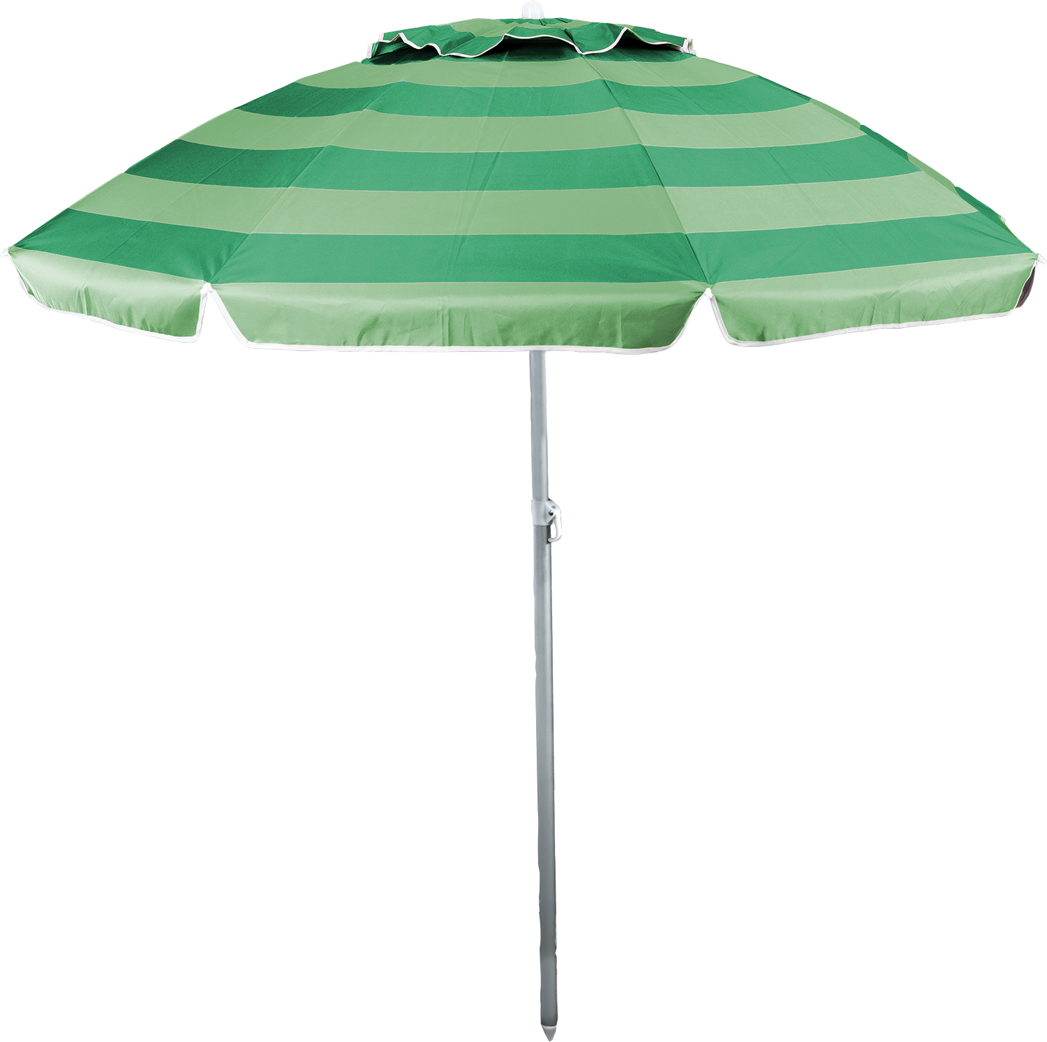 Berger SunLite Sonnenschirm grün gestreift, Durchmesser 2m - Sichtschutz & Sonnenschirme